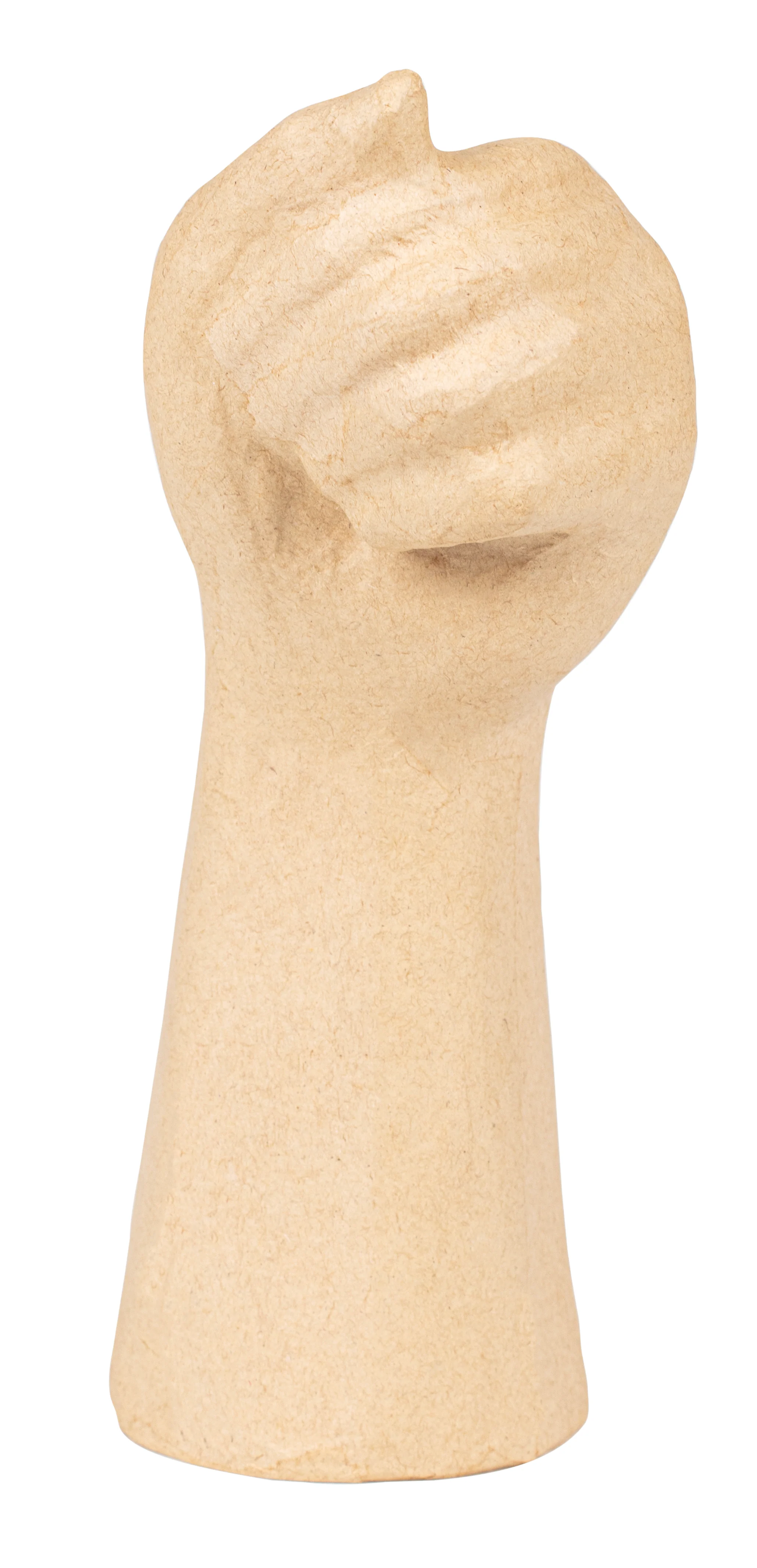 Papier mâché déco Vase main femme