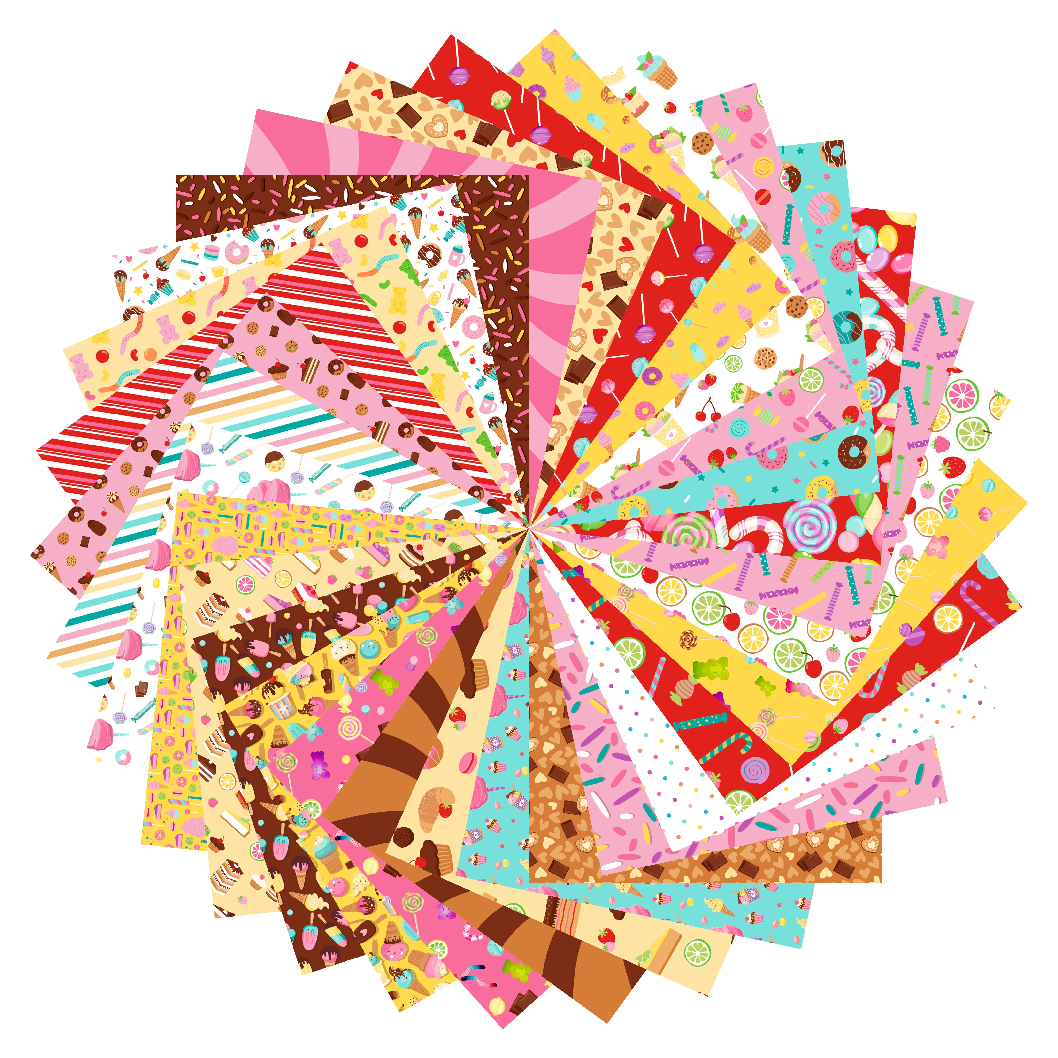 Papier origami 20x20cm Thème sweets - Image 2
