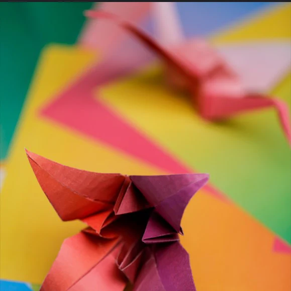 Pochette 100 feuilles Papier origami 20x20cm - 70gr/m²- couleurs assorties - Image 2