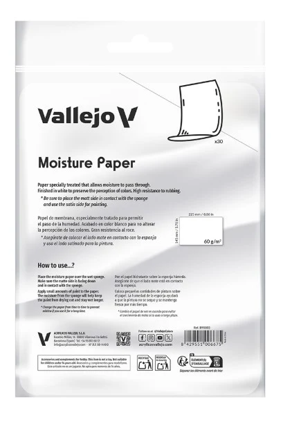 Papier rétenteur d’humidité x30 - Vallejo - Image 2