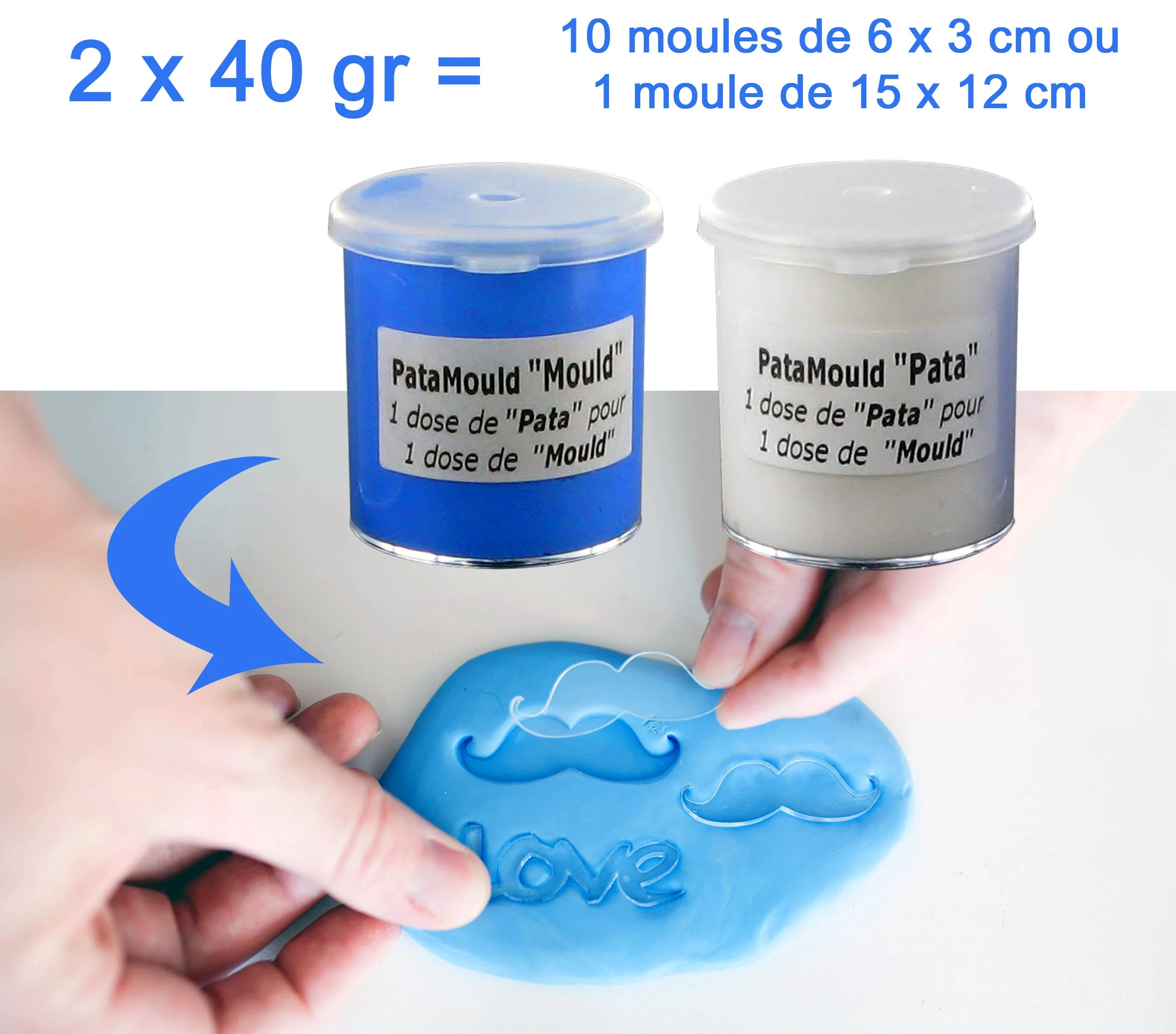 Pata'mould bi-composant 2x40gr - Image 3