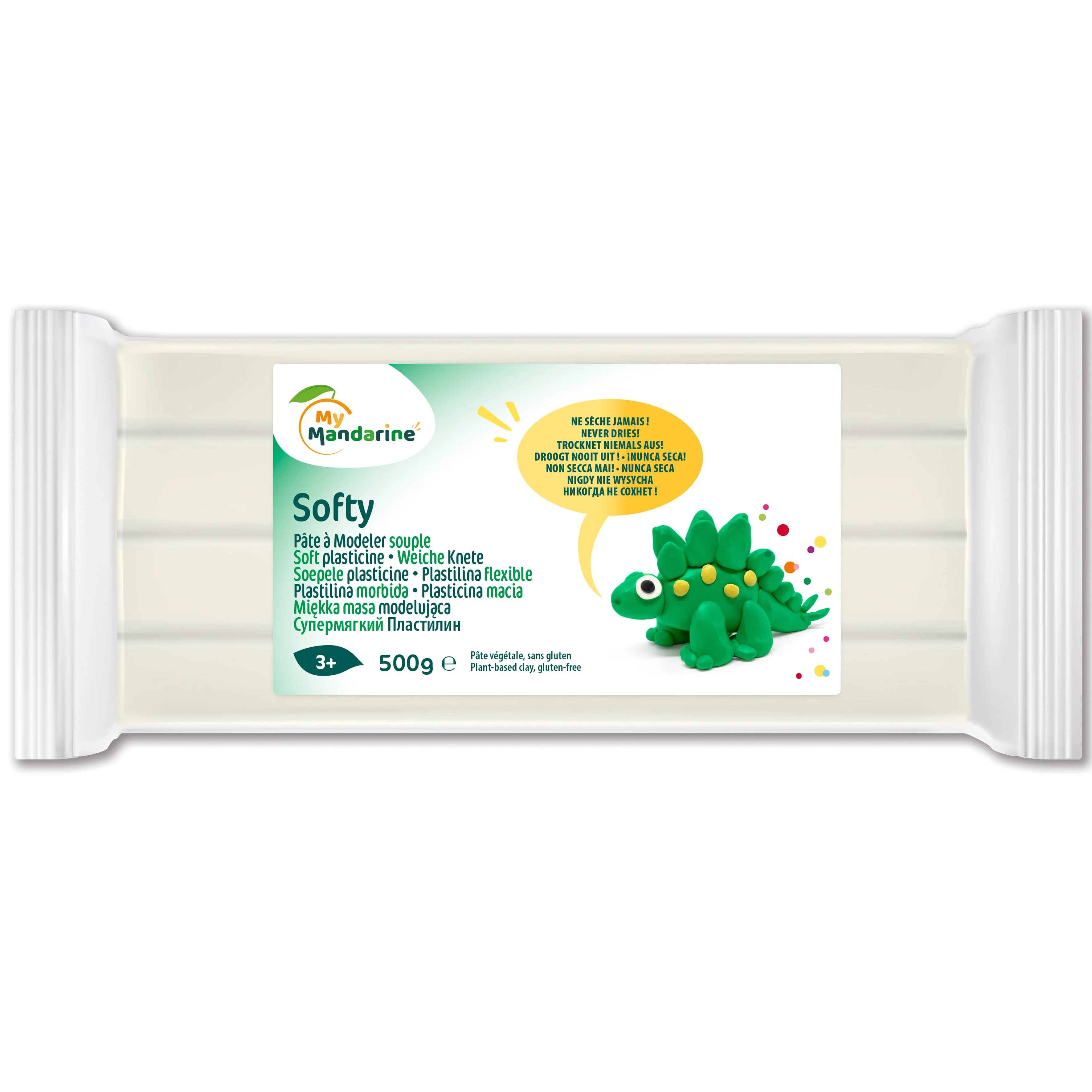 Pâte à modeler végétale Softy 500gr - Image 2