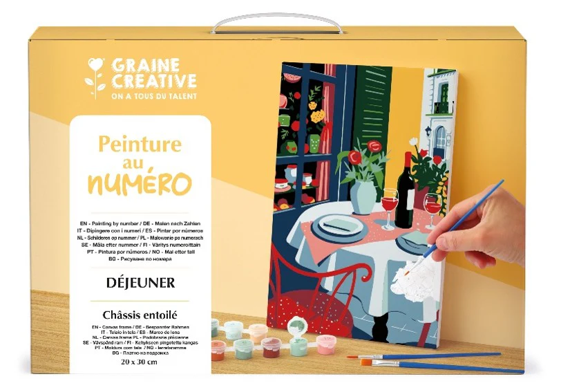 Peinture au numéro 20 x 30 cm : Douceur d'Eté - Graine Créative
