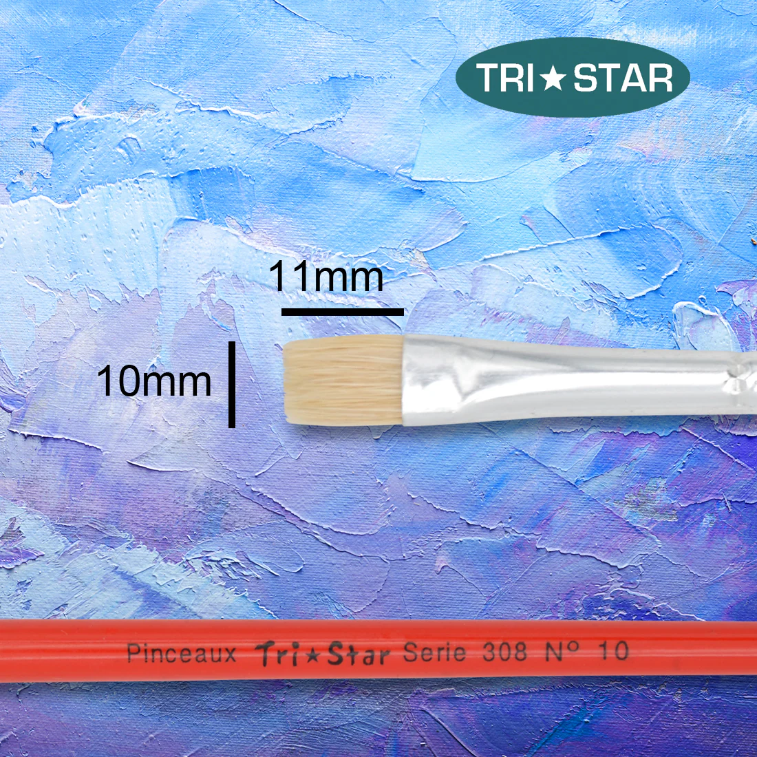 Pinceau scolaire Tri Star 308 Plat - 12 tailles - Image 6