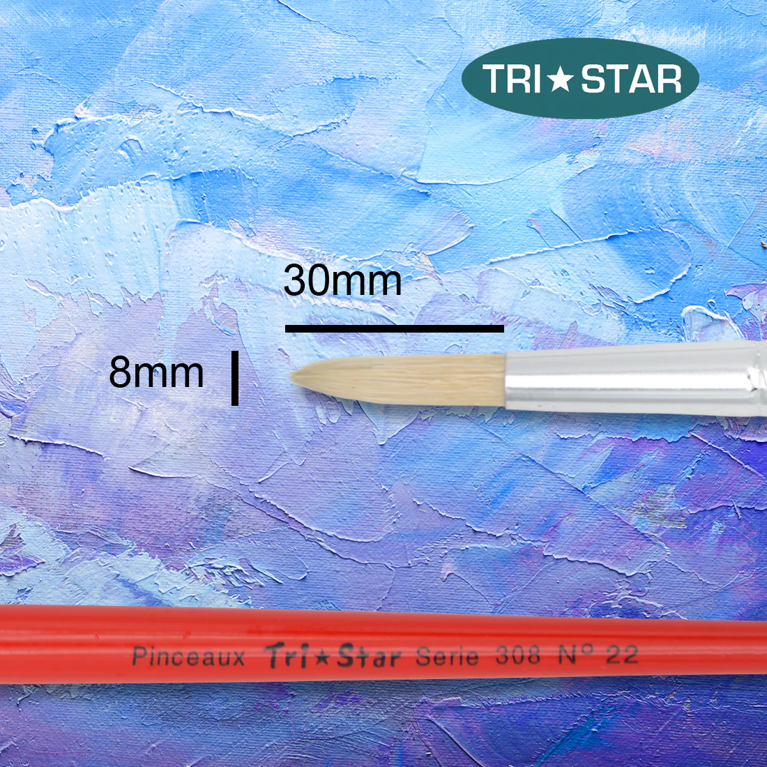 Pinceau scolaire Tri Star 308 Rond - 12 tailles - Image 13