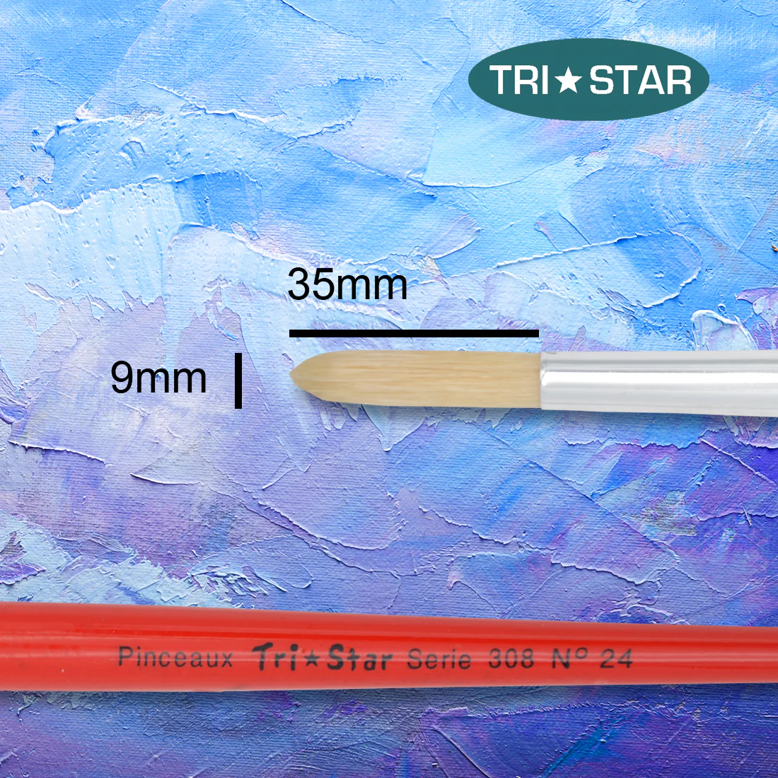 Pinceau scolaire Tri Star 308 Rond - 12 tailles - Image 14