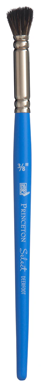 Pinceau Select 3750 mélange de poils synthétique et de raton laveur pied de biche manche court - Image 3