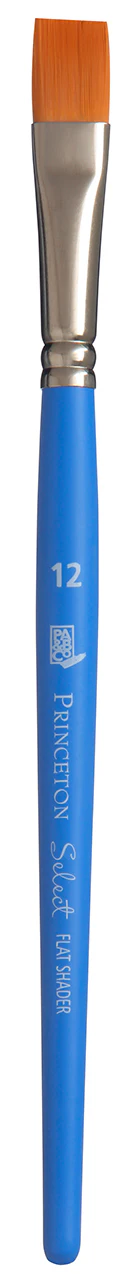 Pinceau Select 3750 synthétique brosse à ombrer plate manche court - Image 2