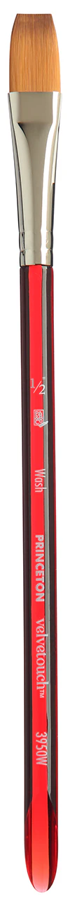 Pinceau Velvetouch 3950 lavis plat manche court - Image 2