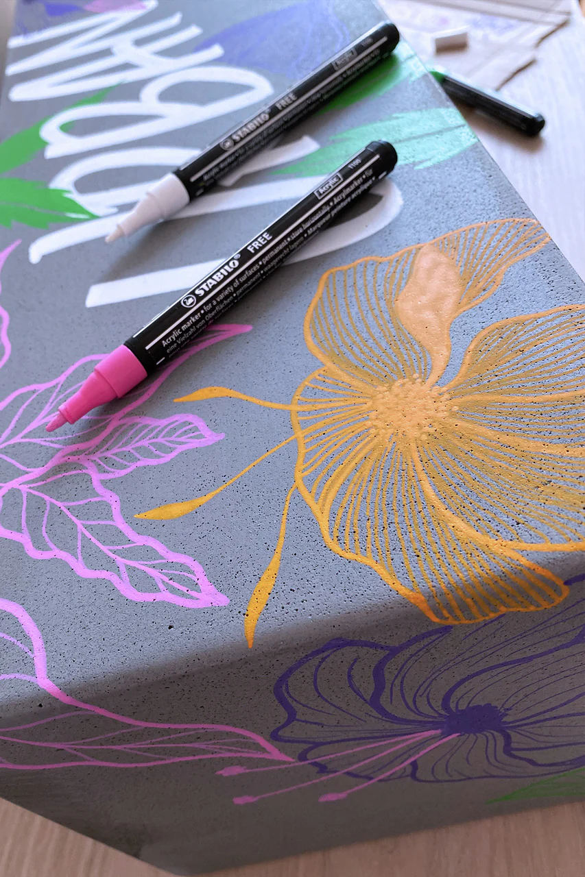 Pochette de 5 marqueurs acrylique FREE T800C- BOLD - Image 12