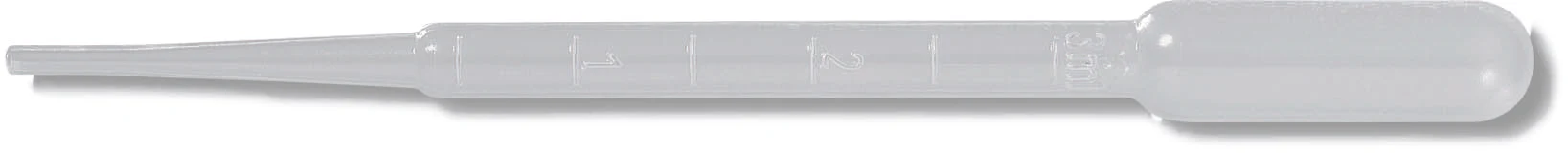 Pochette de 5 pipettes longues graduées 155 mm