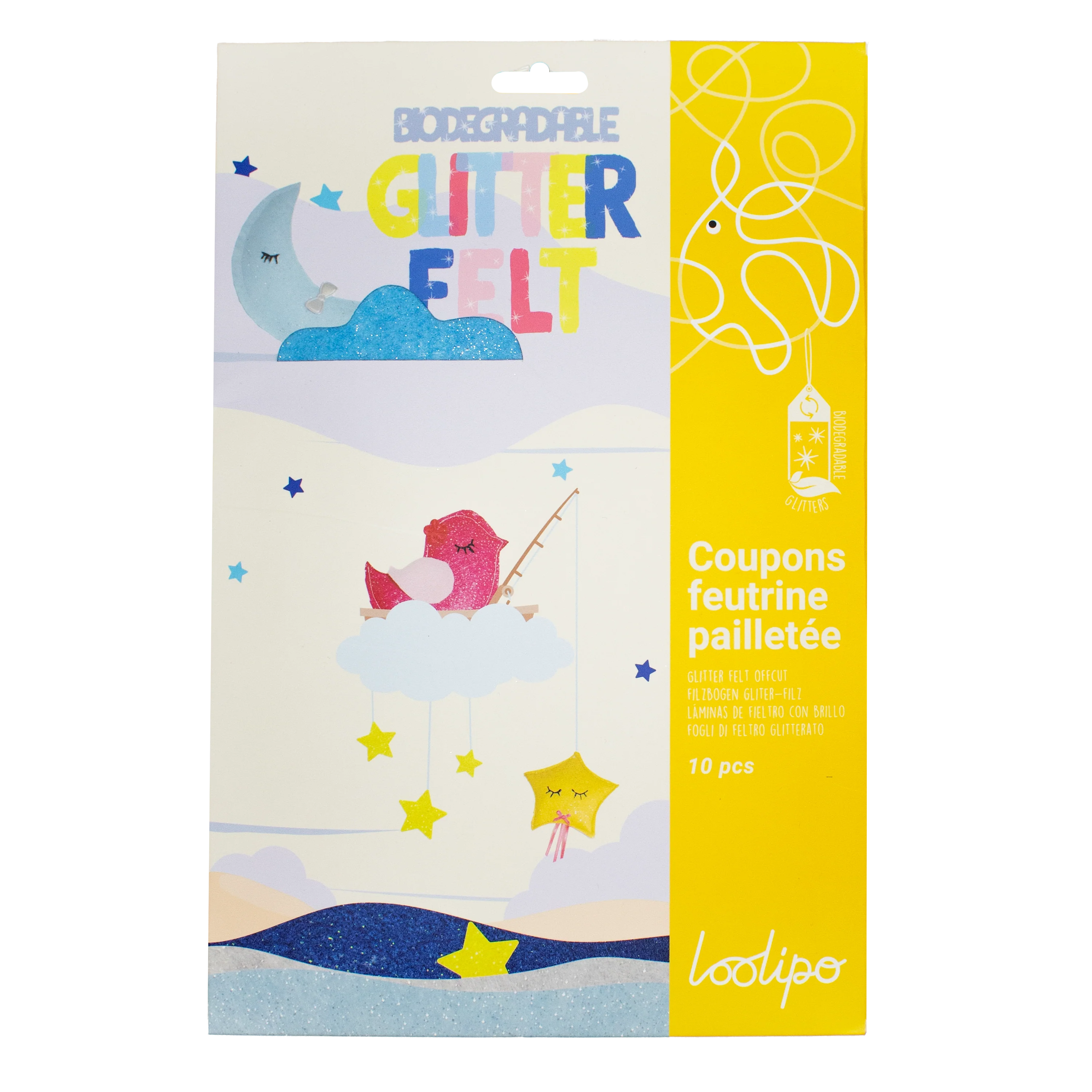 Pochettes feutrine pailletée biodégradable - standard ou adhésive - Image 2