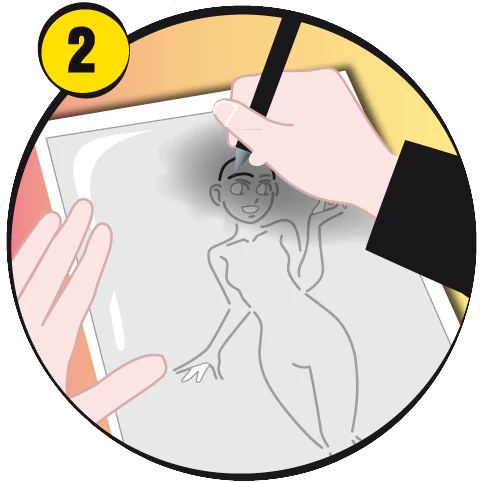 Pochoir Go Manga écolier- Go Trace - Image 3