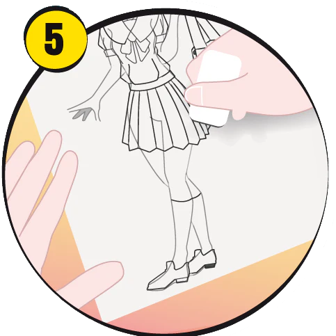Pochoir Go Manga écolier- Go Trace - Image 6