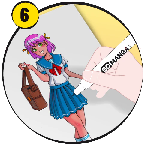 Pochoir Go Manga écolier- Go Trace - Image 7