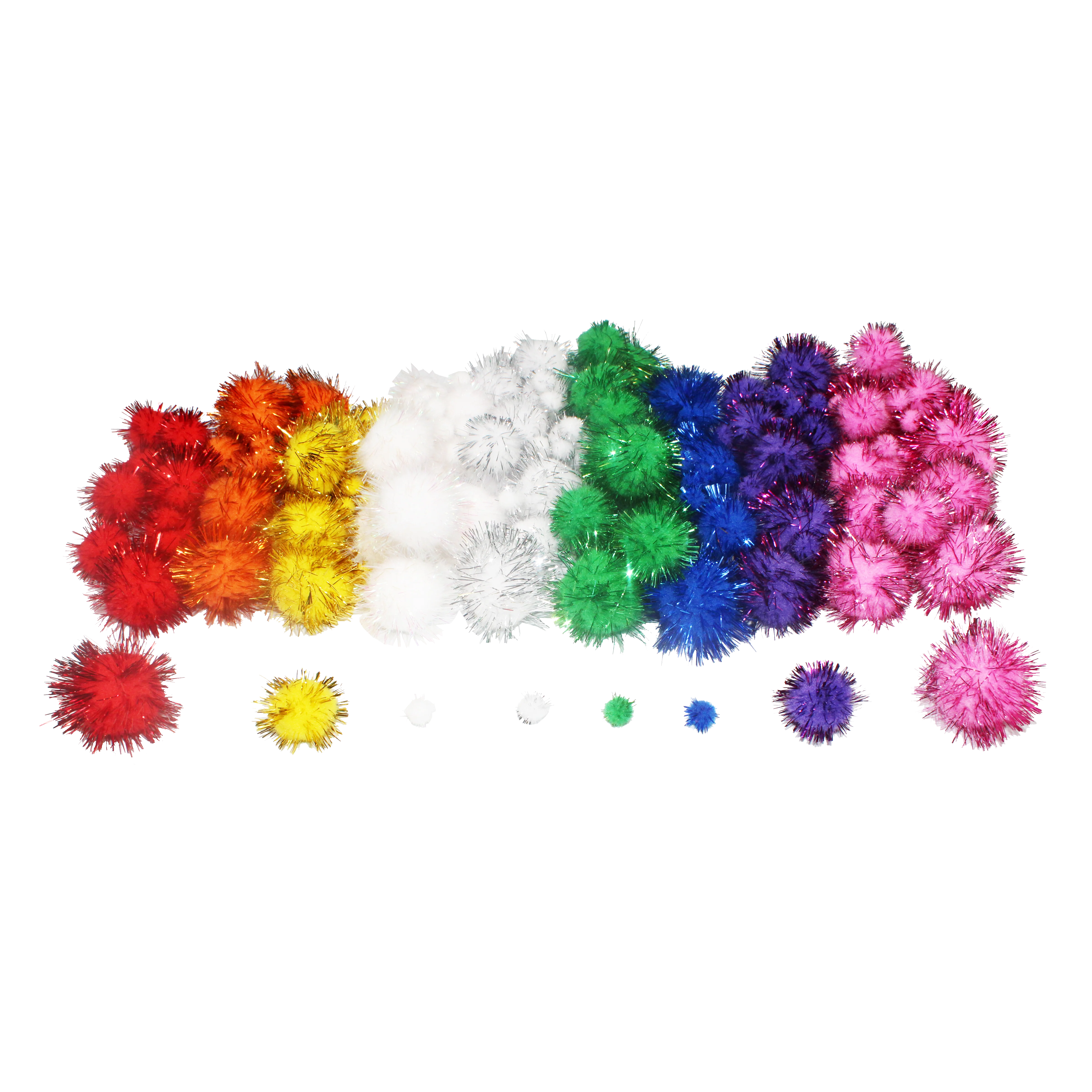 Pompons métallisés x200 - Image 3