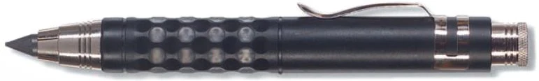 Porte-mine métal Ø5,6 mm noir clip métal + Taille-mine