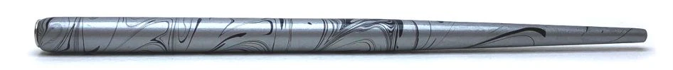 Porte-plume marbré noir & argent