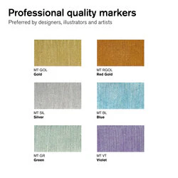 Promarker Metallic assortiment 6 marqueurs métalliques - Image 2