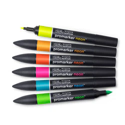 Promarker Néon assortiment 6 marqueurs fluorescents - Image 2