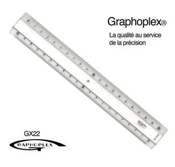 Règle transparente 2 biseaux - Image 2