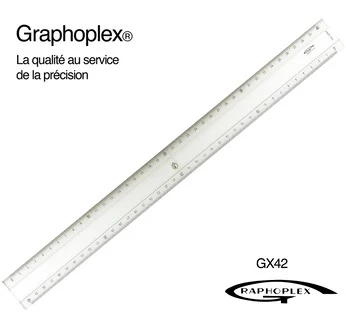 Règle transparente 2 biseaux - Image 3