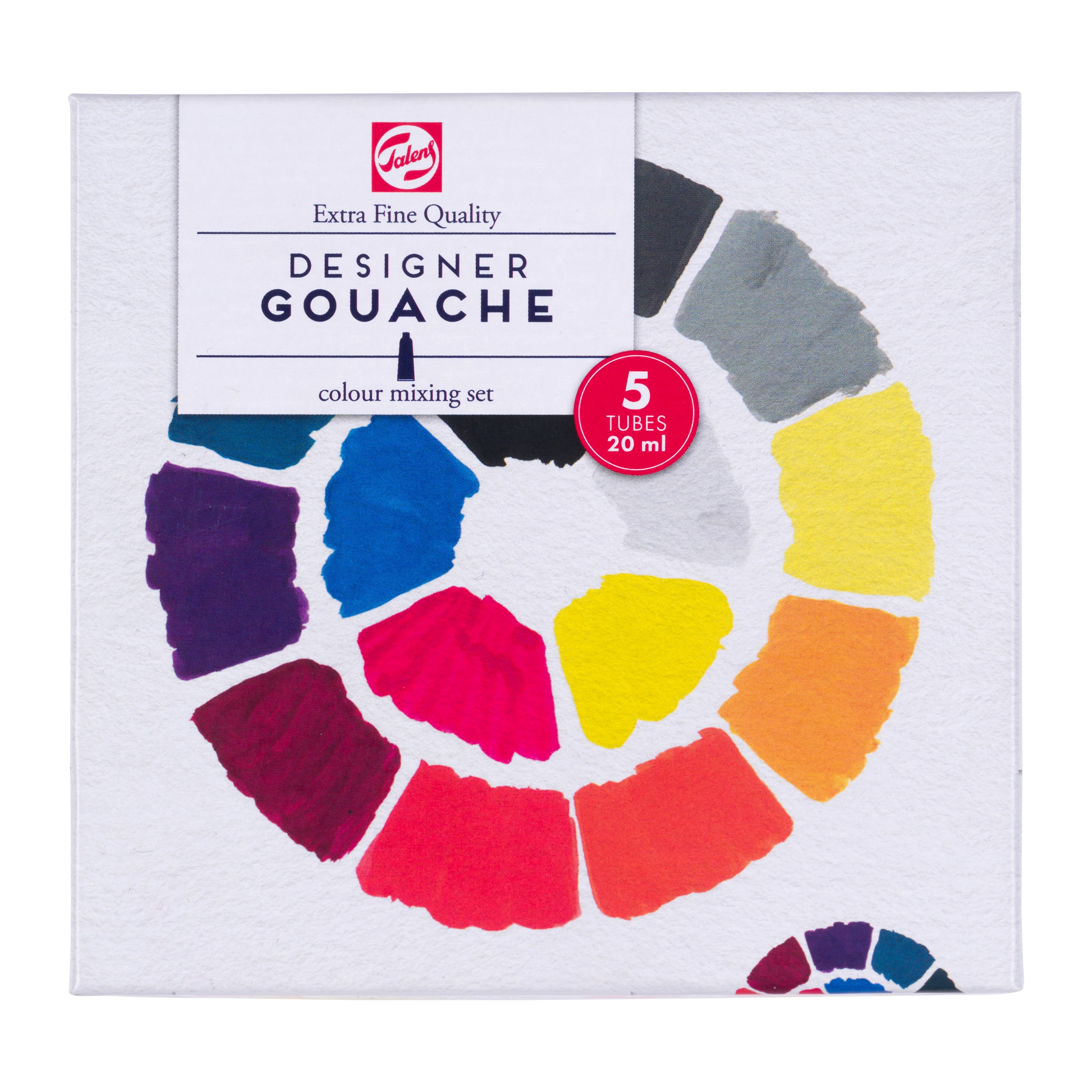 Set 5 couleurs primaires en 20 ml Gouache Extra-fine - Image 2