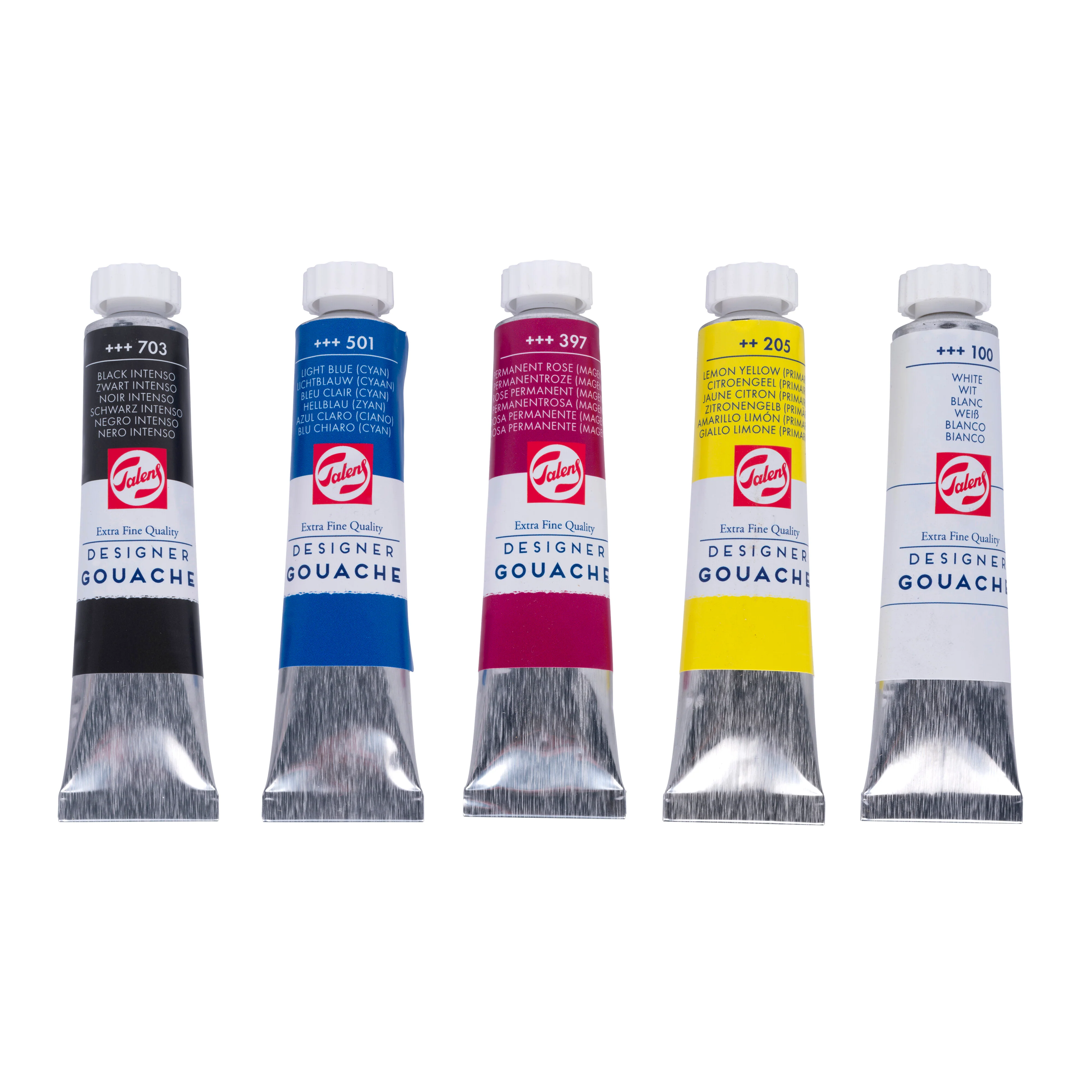 Set 5 couleurs primaires en 20 ml Gouache Extra-fine - Image 3