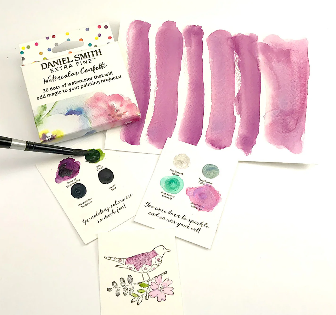 Set Aquarelle Extra-Fine Dot Card 36 couleurs thème "Confetti"- Daniel Smith - Image 4