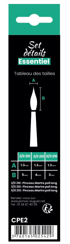 Set de 3 pinceaux détails - Image 2