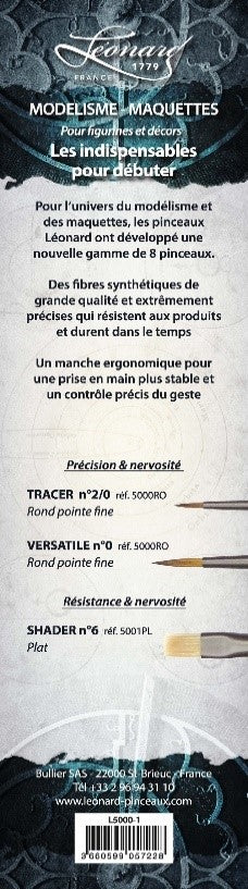 Set de 3 pinceaux maquette pour débutants - Image 2