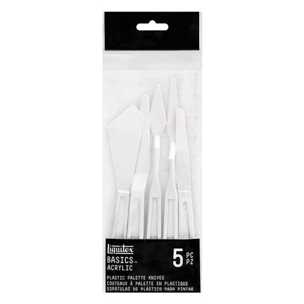 Set de 5 couteaux à palette plastique