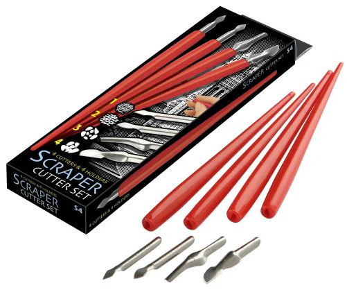 Set de 5 gouges et 5 manches
