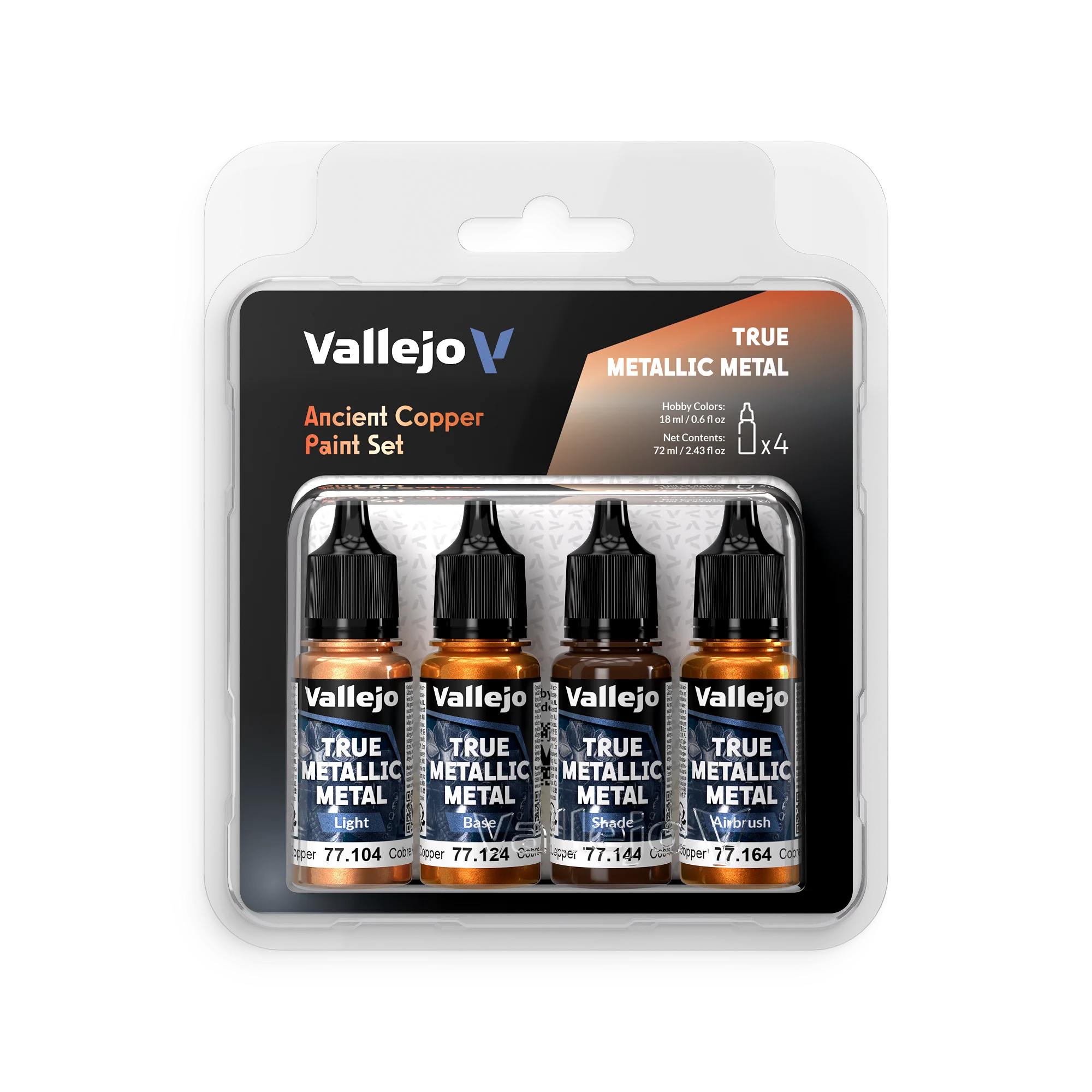 Set de peinture acrylique Cuivre Ancien TMM 4x18ml