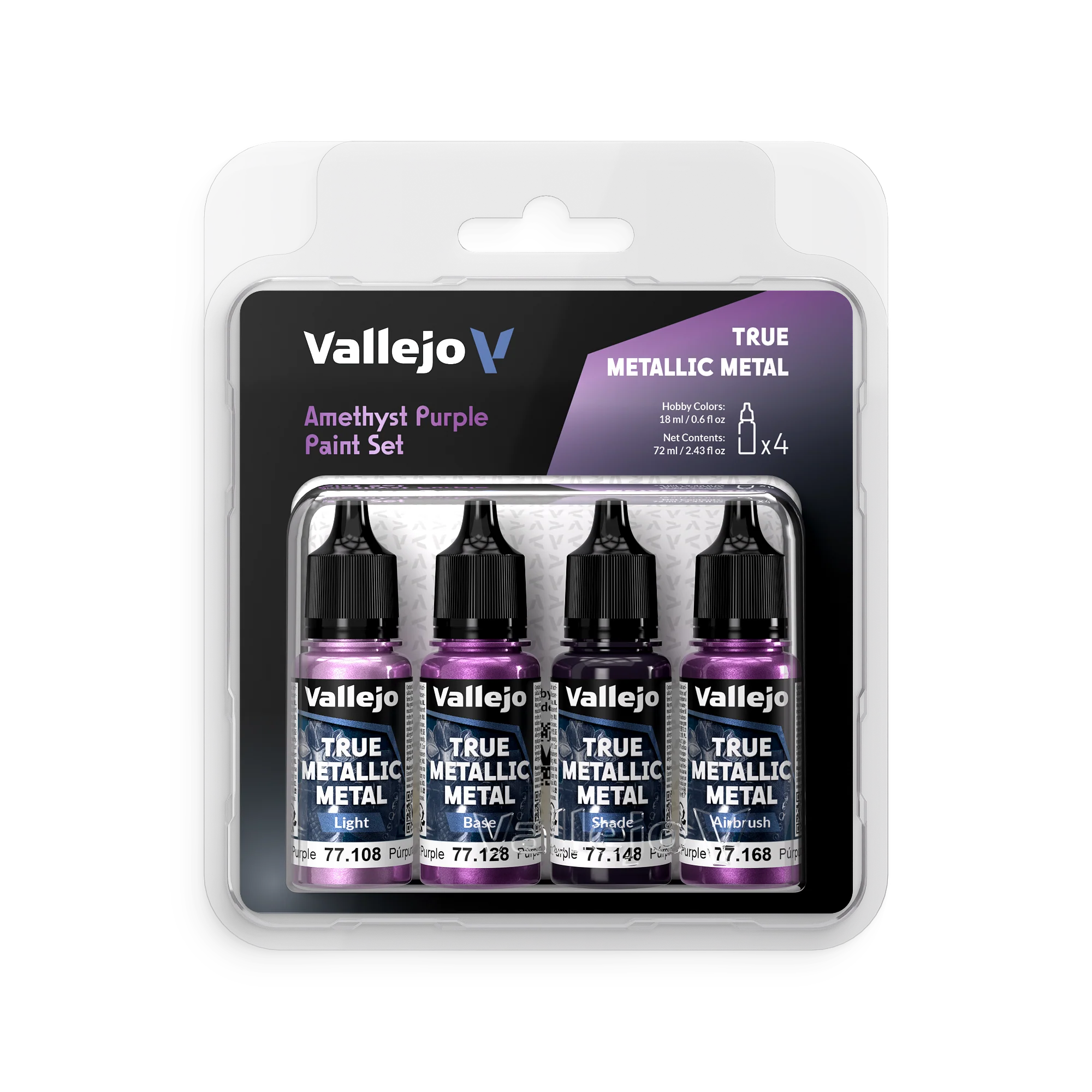 Set de peinture acrylique Pourpre Améthyste TMM 4x18ml