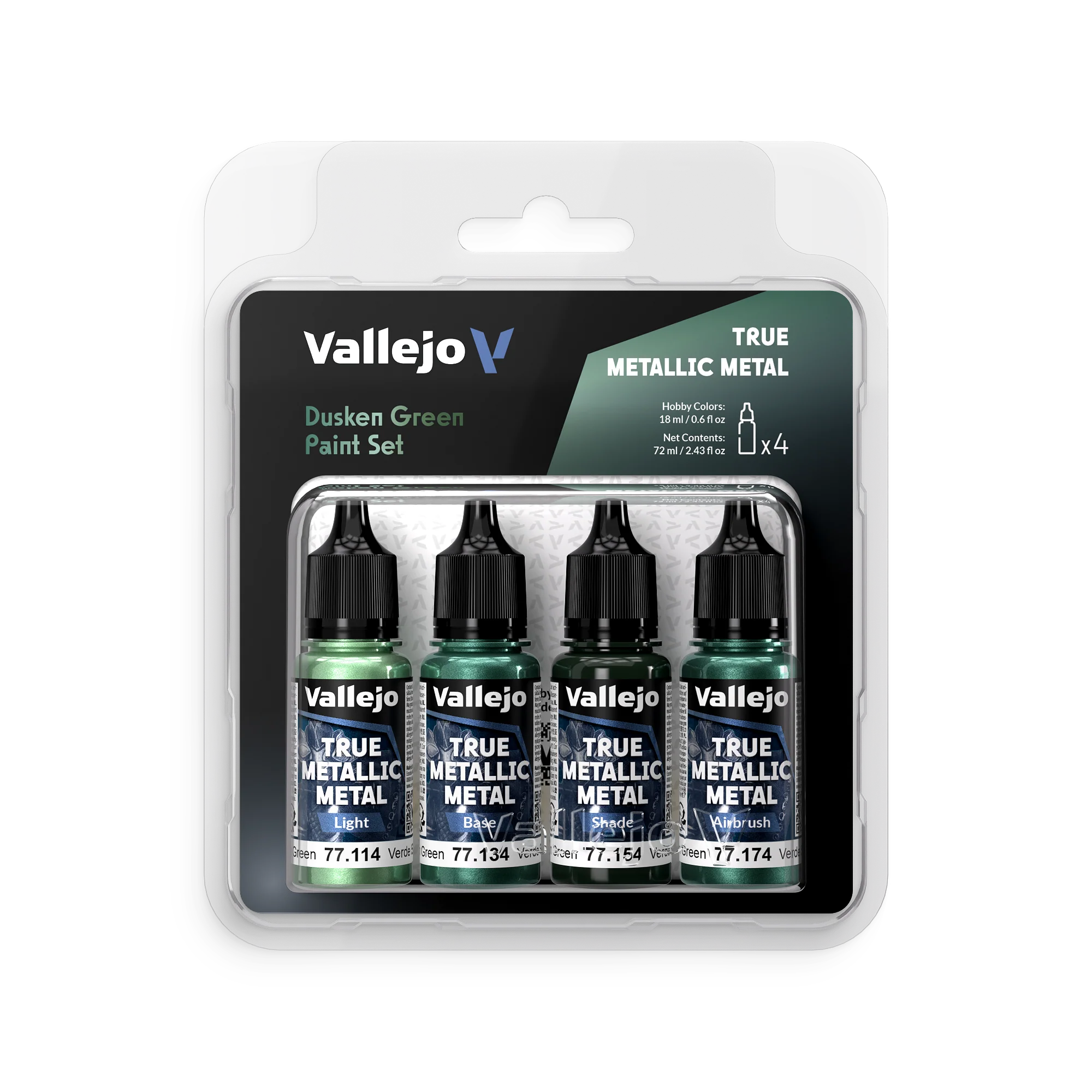 Set de peinture acrylique Vert Sombre TMM 4x18ml