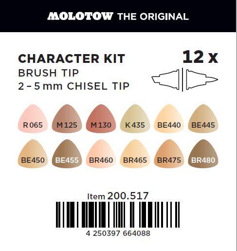 Sketcher Marker Set de 12 Couleurs Personnage (Character) - Image 3