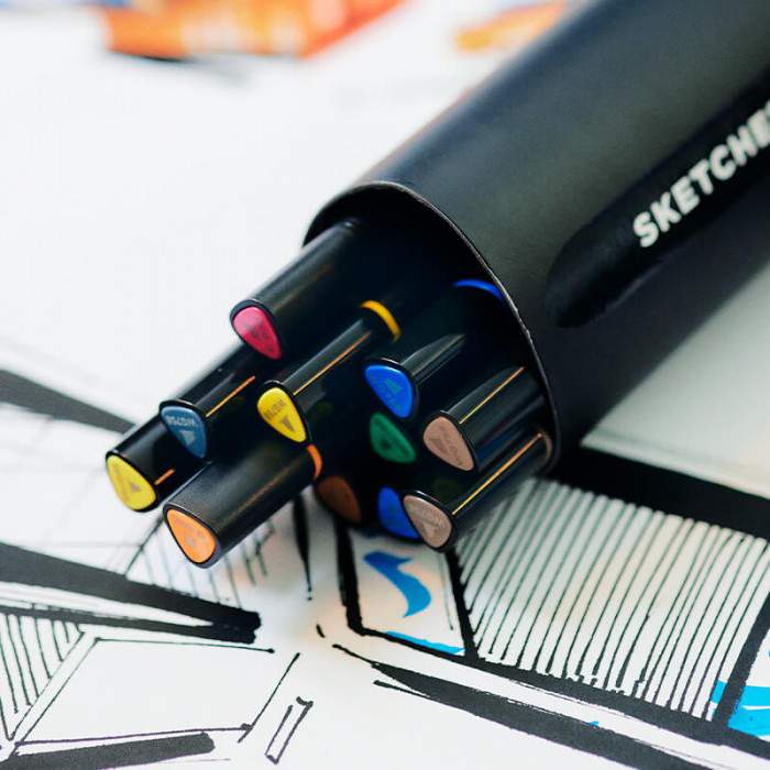 Sketcher Marker Set de 12 Couleurs Personnage (Character) - Image 4