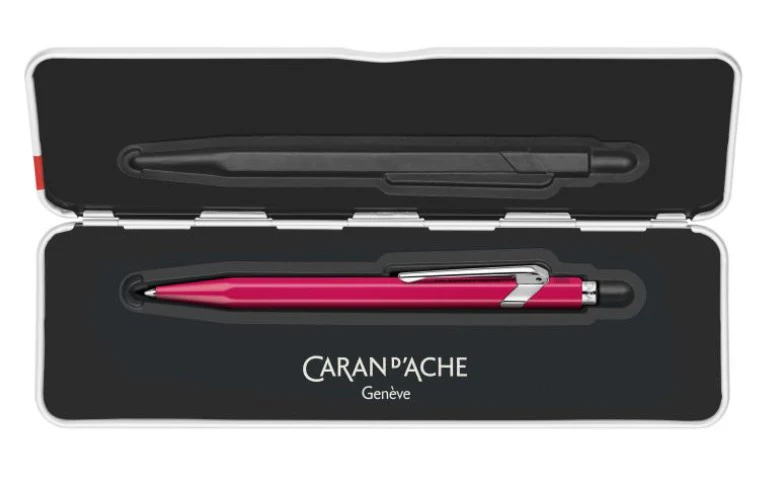 Stylo bille Caran d'Ache 849 - Fluo Rose - Image 2