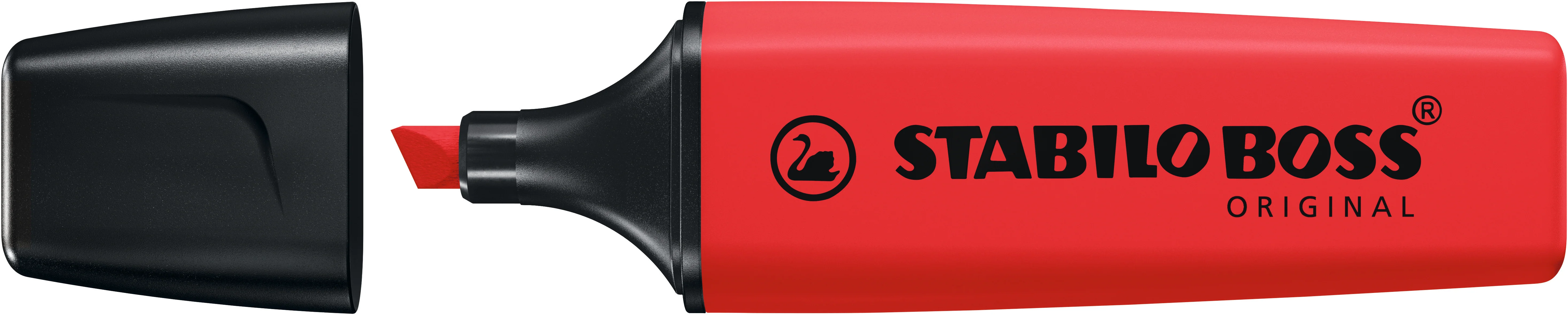 Surligneur STABILO BOSS ORIGINAL Rouge véritable
