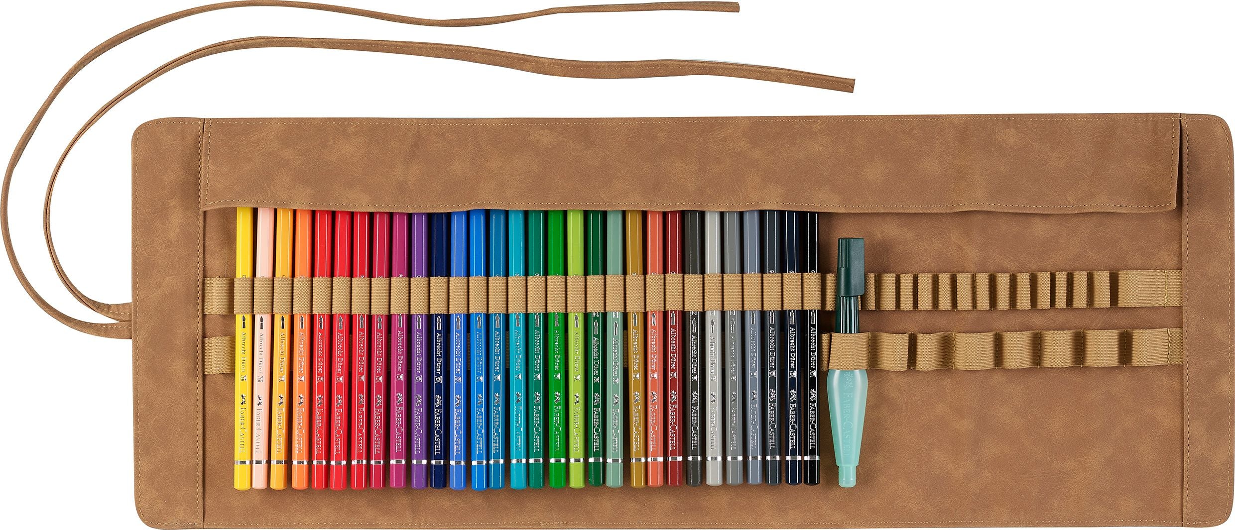Trousse cuir avec 30 crayons Albrecht Dürer + accessoires - Image 3