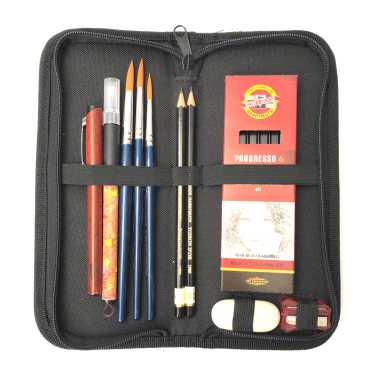 Trousse noire 21x10cm - Image 2