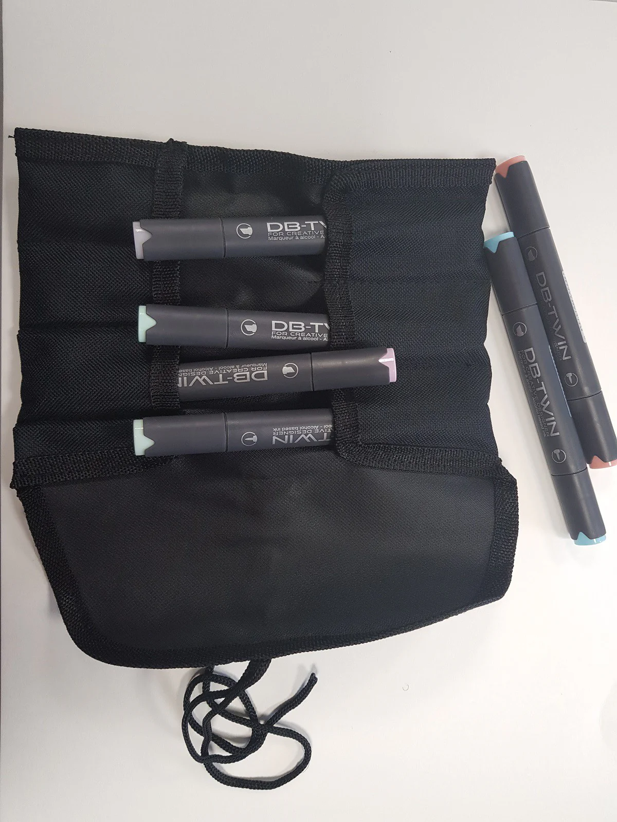 Trousse tissu vide pour marqueurs (x6) - Image 3