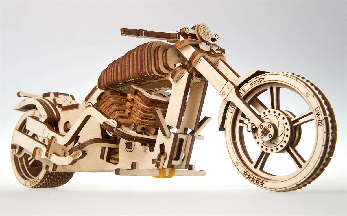 Kit maquette à construire Ugears Moto VM-02 - Image 3