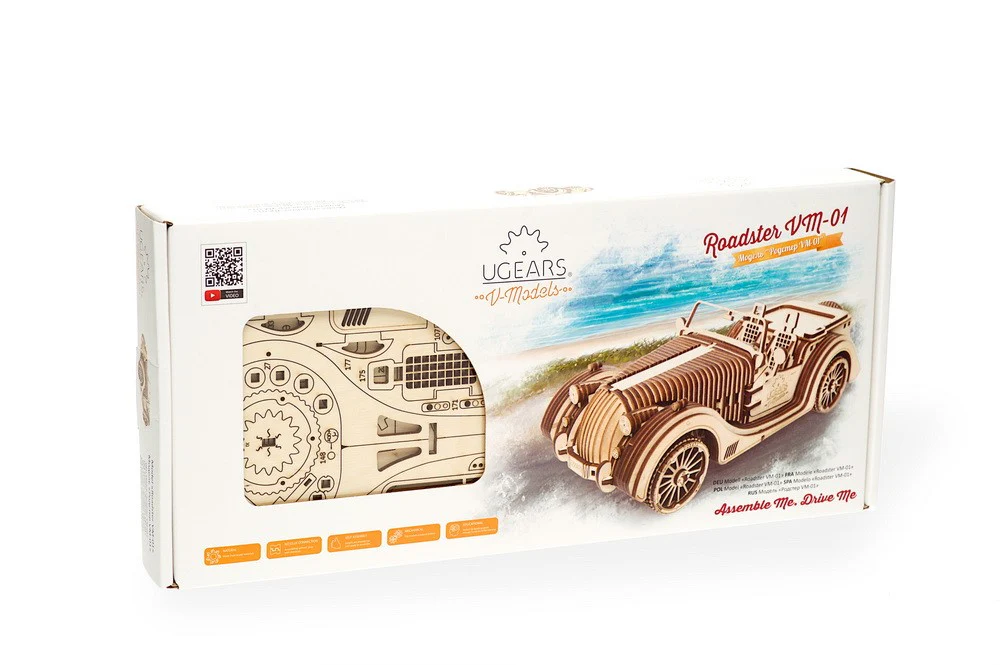 Kit maquette à construire Ugears Roadster VM-01 - Image 5