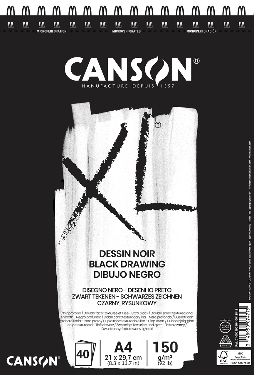 XL Album dessin noir 150g/m² 40 feuilles