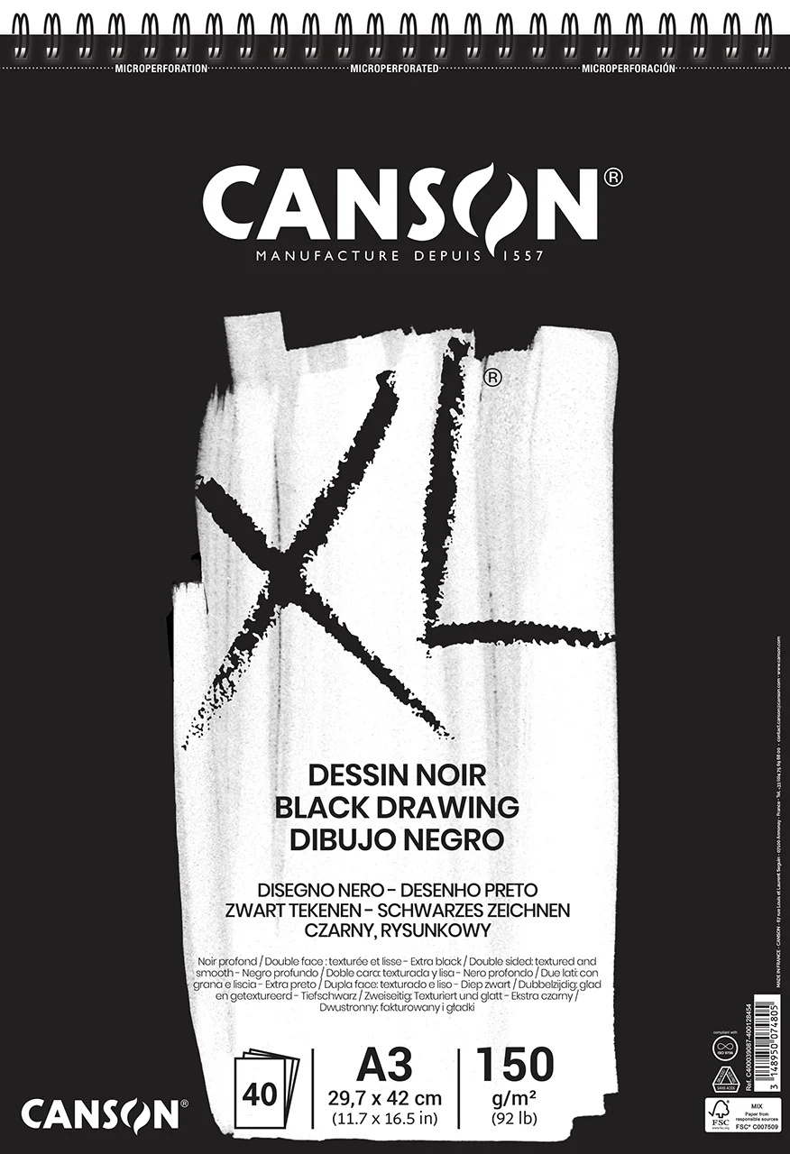 XL Album dessin noir 150g/m² 40 feuilles - Image 2